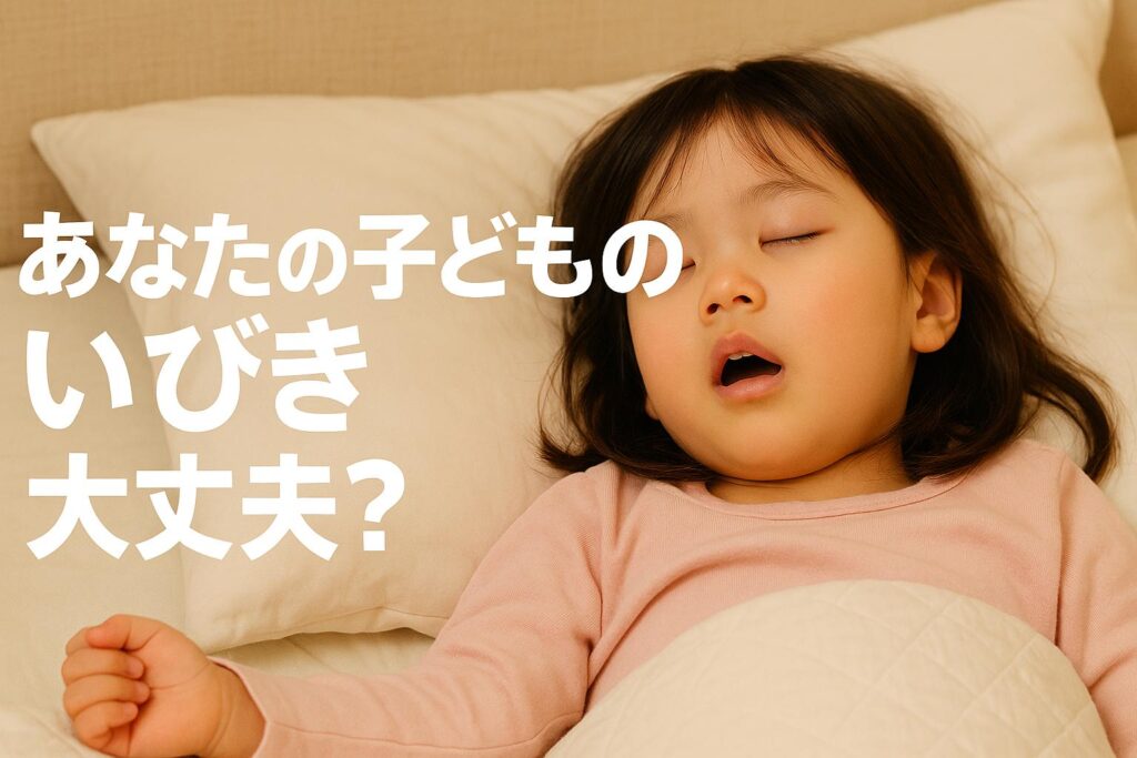パンサー尾形の娘も？子どものいびき睡眠時無呼吸症候群とその対策
